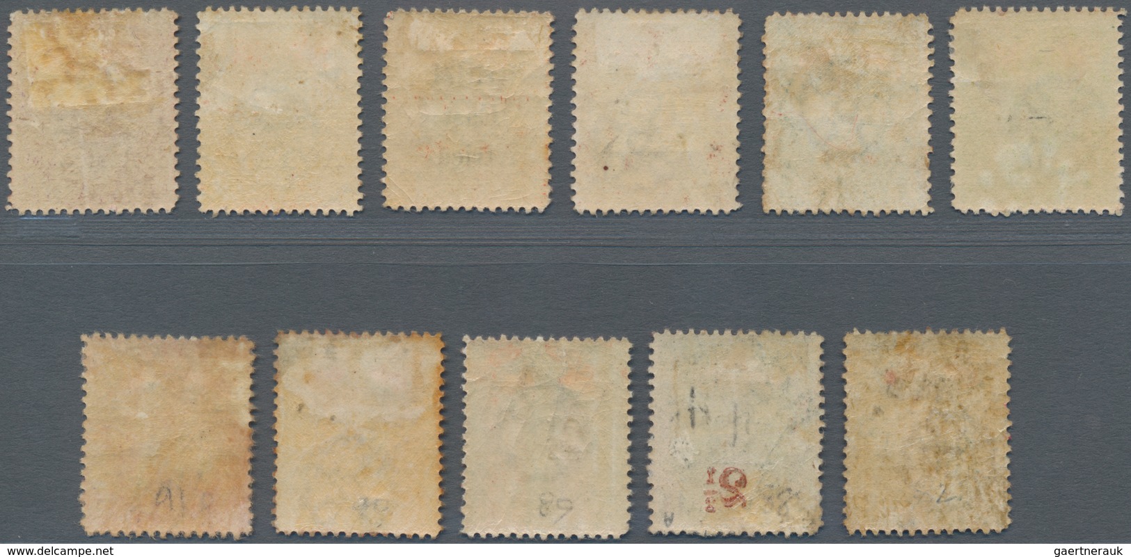 Britisch-Ostafrika Und Uganda: 1897 Stamps Of Zanzibar Optd. "British/East/Africa", With Set Of Six - Protectoraten Van Oost-Afrika En Van Oeganda