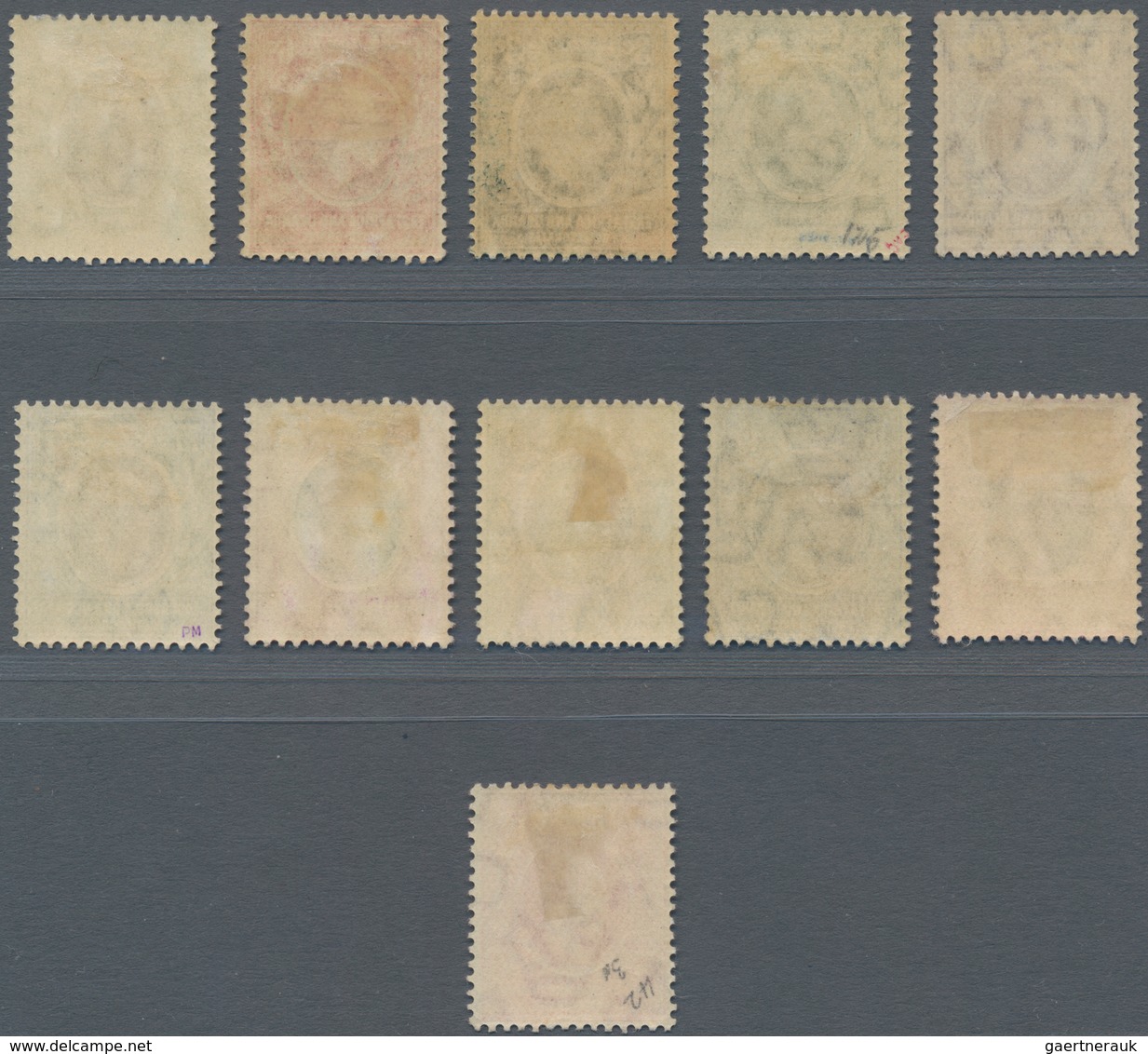 Britisch-Ostafrika Und Uganda: 1904-10 KEVII. Complete Sets On Paper Watermarked Mult Crown CA, From - Protectoraten Van Oost-Afrika En Van Oeganda