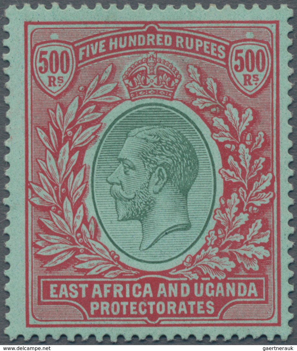 Britisch-Ostafrika Und Uganda: 1912 Kenya, Uganda & Tanganyika: KGV. 500r. Green & Red On Green, Min - East Africa & Uganda Protectorates