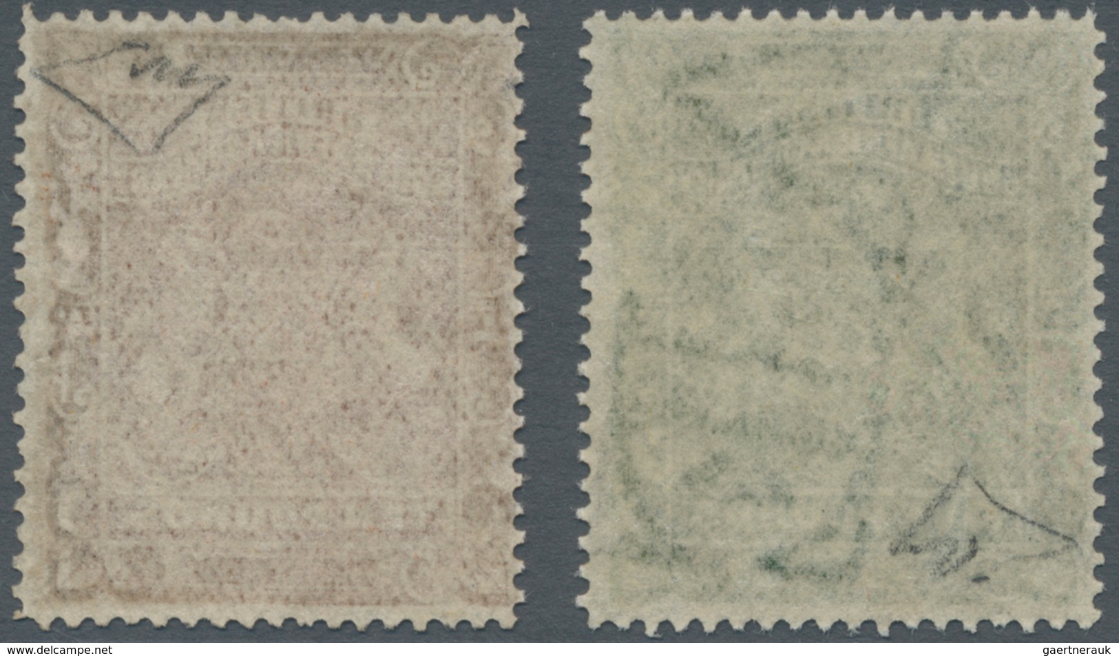 Britische Südafrika-Gesellschaft: 1892, £5 Sage-green And £10 Brown, Unused No Gum, Signed And Certi - Non Classés