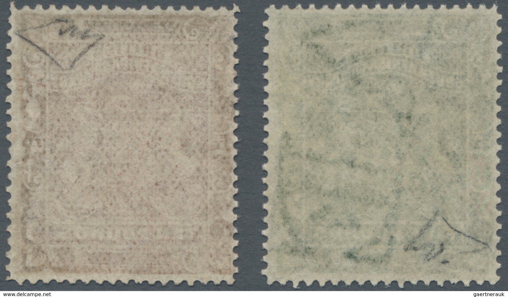 Britische Südafrika-Gesellschaft: 1892, £5 Sage-green And £10 Brown, Unused No Gum, Signed And Certi - Zonder Classificatie