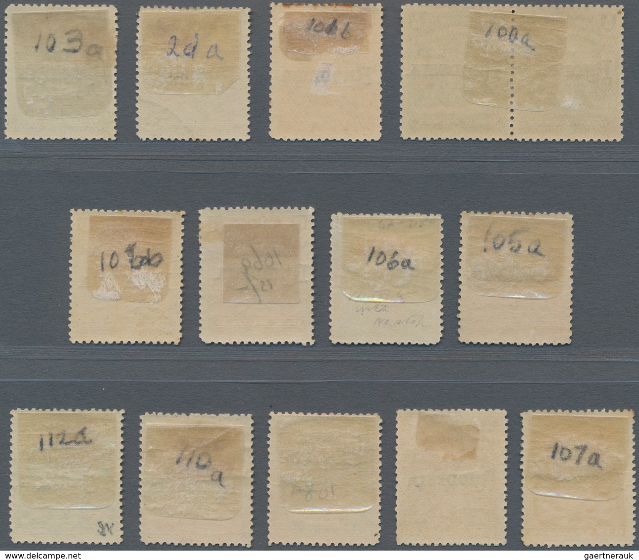 Britische Südafrika-Gesellschaft: 1909-12 Group Of 13 Different Stamps Showing Ovpt. Variety "No Sto - Zonder Classificatie