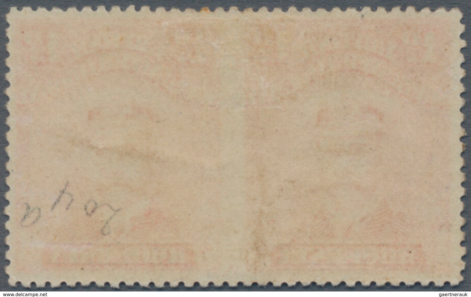 Britische Südafrika-Gesellschaft: 1913-19 KGV. 1d. Rose-red, Perf 15, Horizontal Pair IMPERFORATED B - Ohne Zuordnung