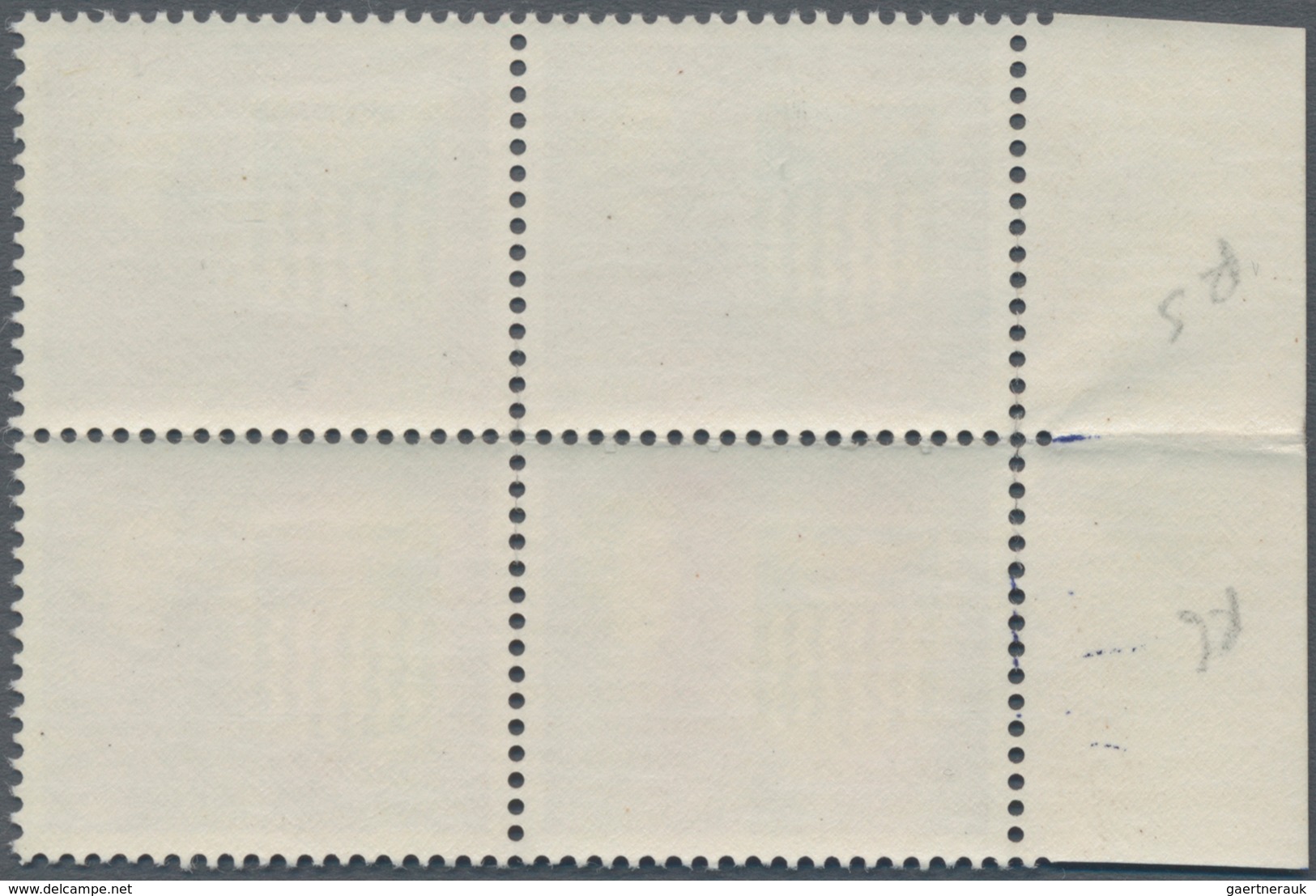 Nord-Rhodesien: 1963 'Arms' ½d. Bright Violet Left Hand Marginal Block Of Four, Variety "VALUE OMITT - Noord-Rhodesië (...-1963)