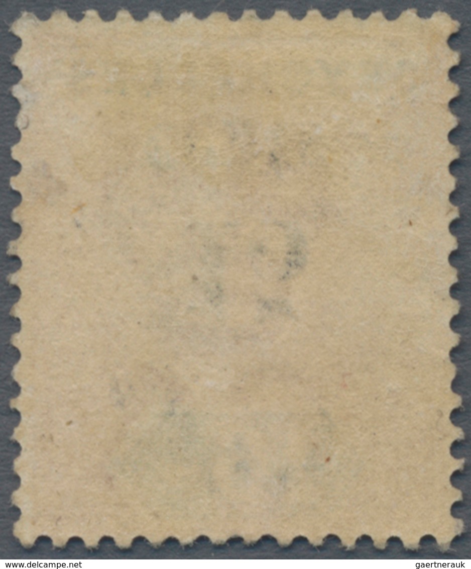 Seychellen: 1893 QV 15c. On 16c. Chestnut & Blue, Variety "OVERPRINT INVERTED", Mint Lightly Hinged, - Seychelles (...-1976)