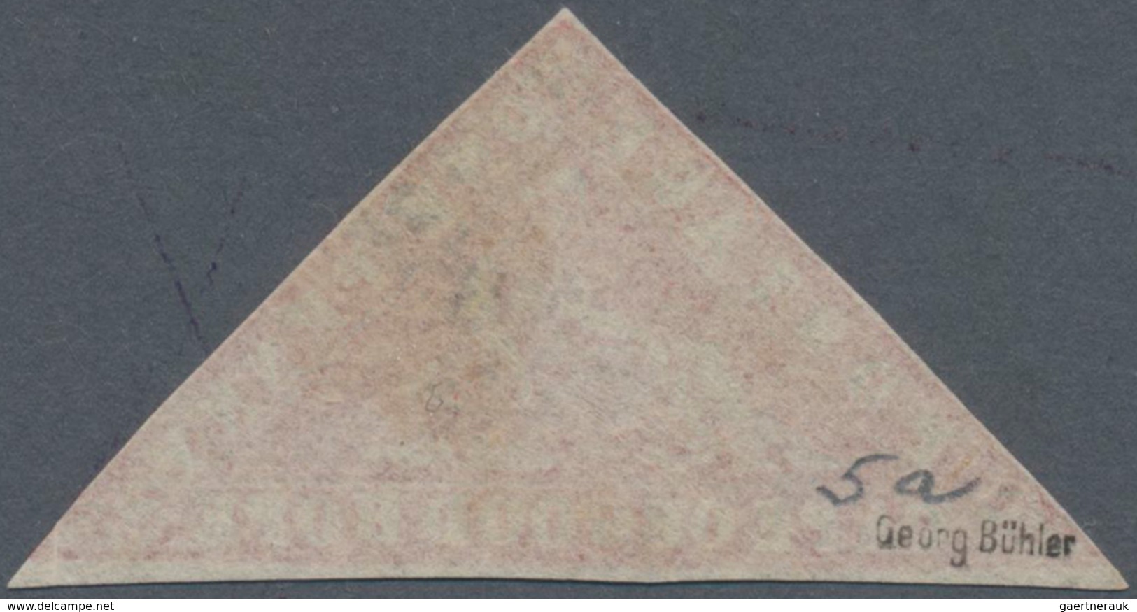 Kap Der Guten Hoffnung: 1861 "Wood-block" 1 D Vermillion On Laid Paper, Used, Slightly Touched Lower - Cape Of Good Hope (1853-1904)