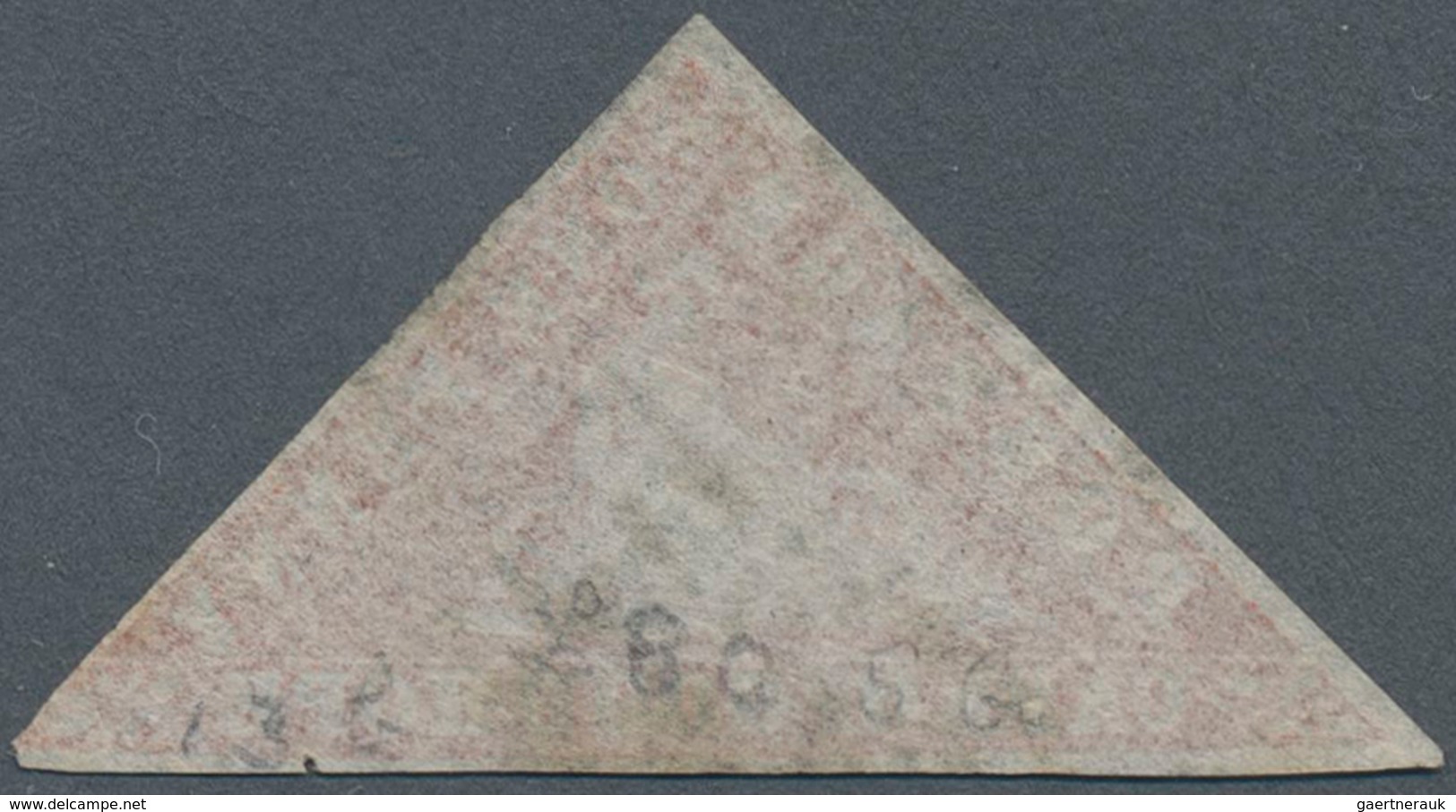 Kap Der Guten Hoffnung: 1861 "Wood-block" 1d. Brick-red On Laid Paper, Used And Cancelled By Small " - Kaap De Goede Hoop (1853-1904)