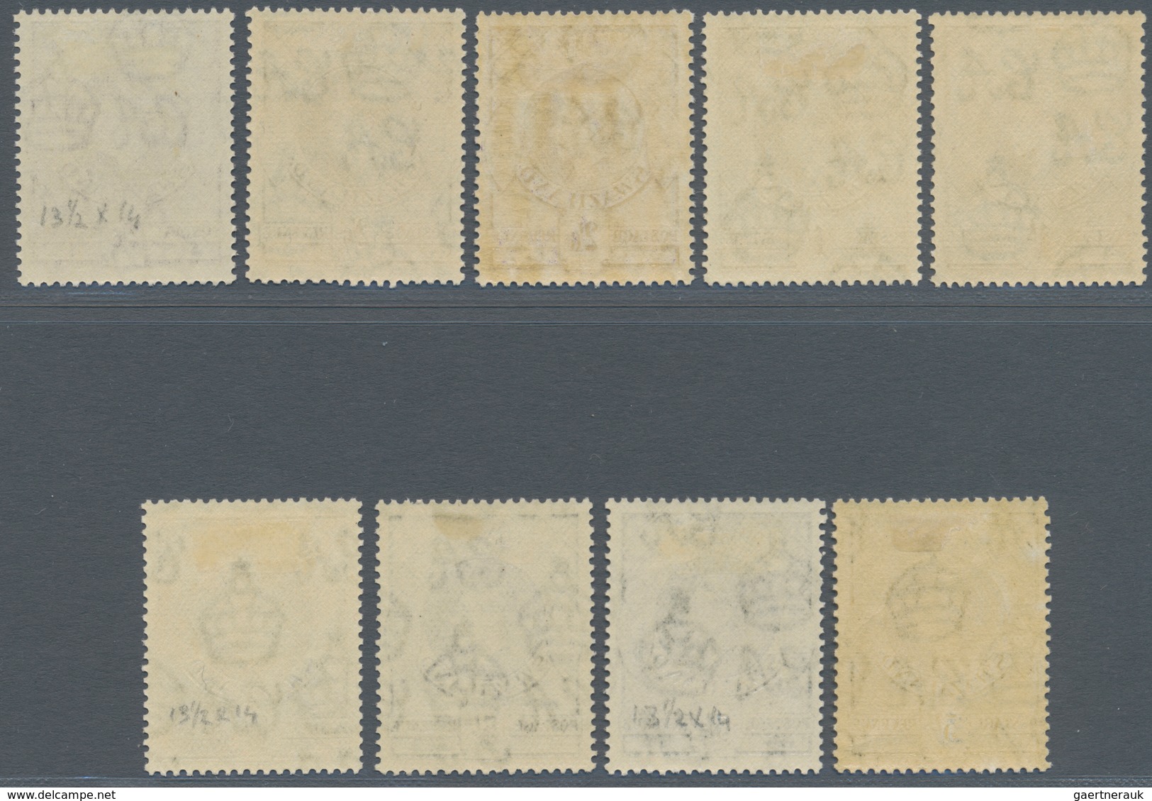Swaziland: 1938/1954, KGVI Definitives Complete Set Of 11 And Additional Most Other Perforations/sha - Swaziland (...-1967)