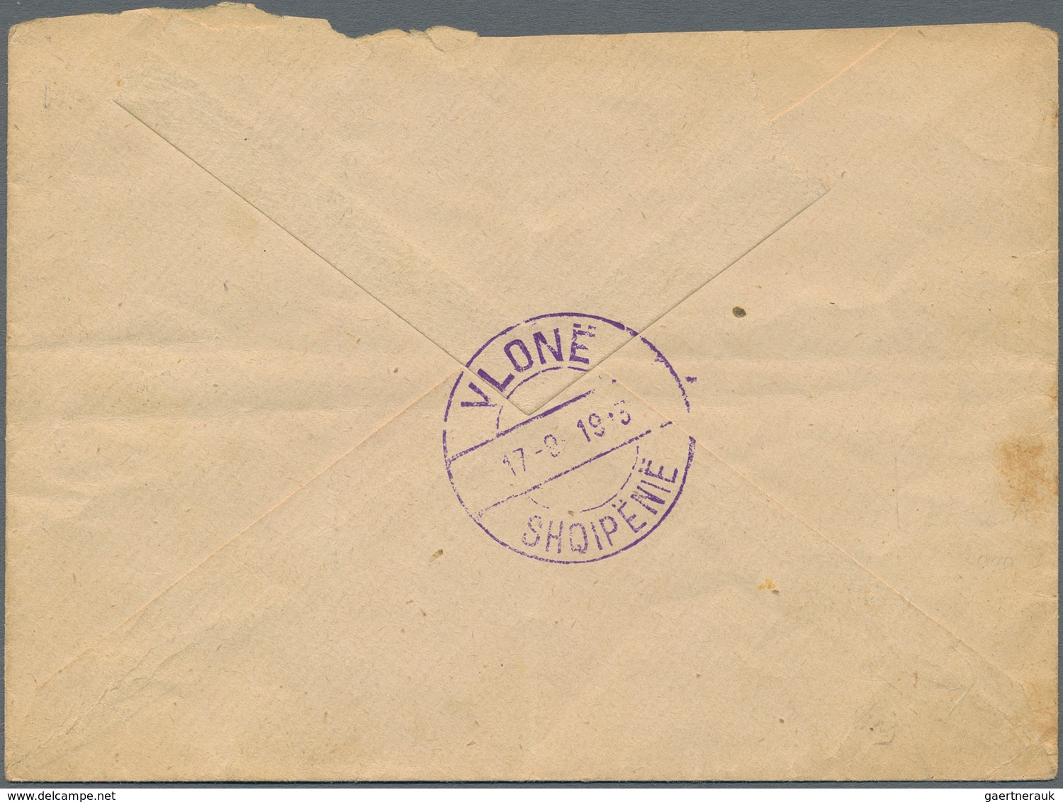 Albanien - Ganzsachen: 1913, Stationery Envelope 1gr. Grey-black, Cream Paper, Size 14,4:10,5 Cm, Co - Albanien