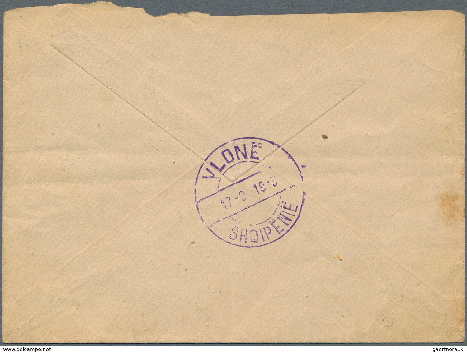 Albanien - Ganzsachen: 1913, Stationery Envelope 1gr. Grey-black, Cream Paper, Size 14,4:10,5 Cm, Co - Albanië