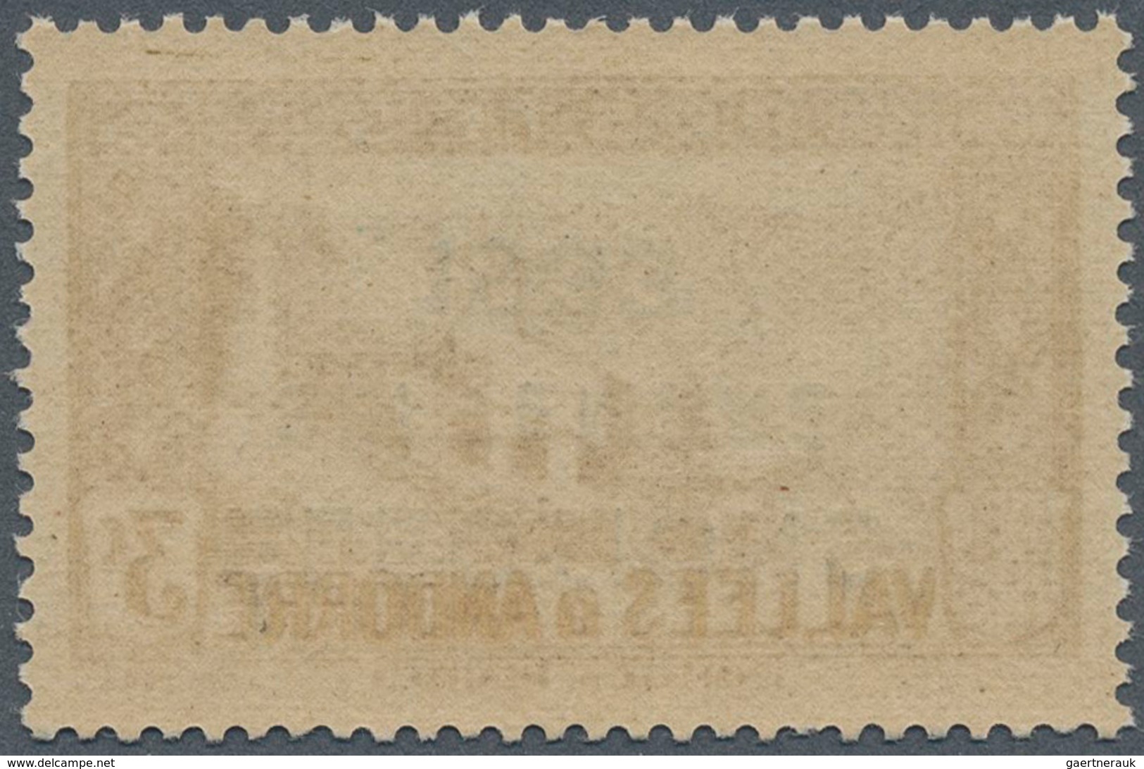 Andorra - Französische Post: 1933, "ELECTIONS" Overprints, Private Issue, 3c. Brown With Inverted Ov - Other & Unclassified