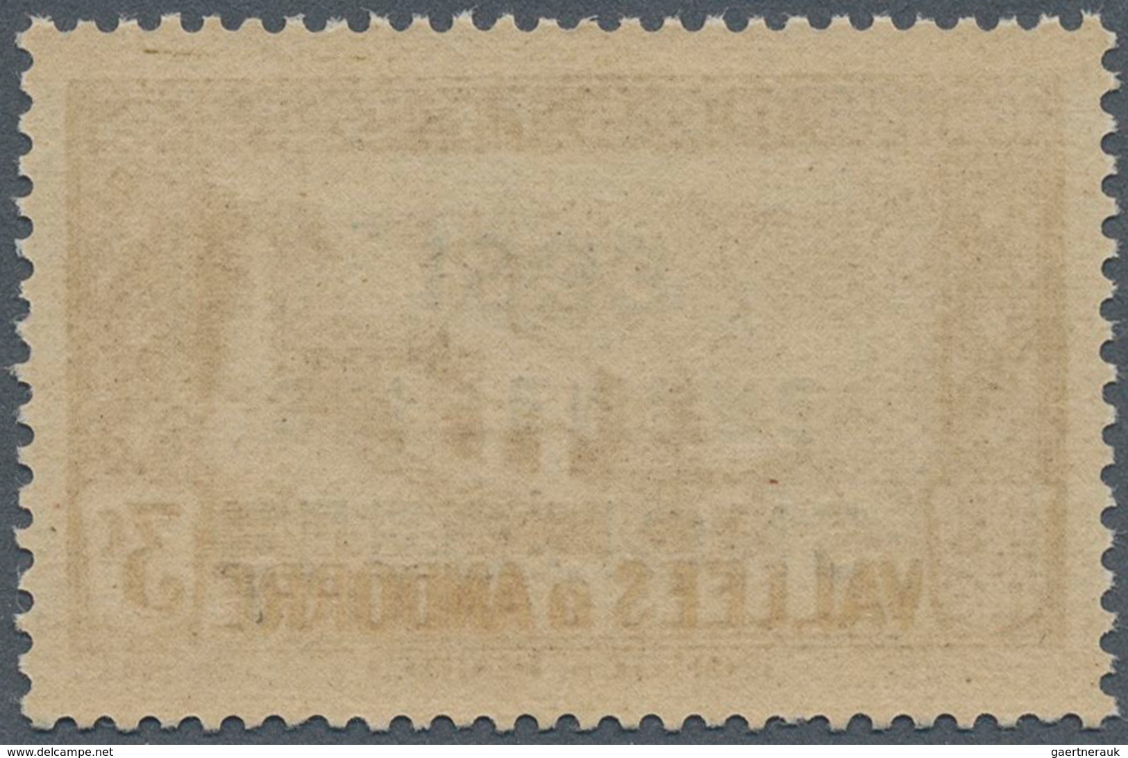 Andorra - Französische Post: 1933, "ELECTIONS" Overprints, Private Issue, 3c. Brown With Inverted Ov - Andere & Zonder Classificatie