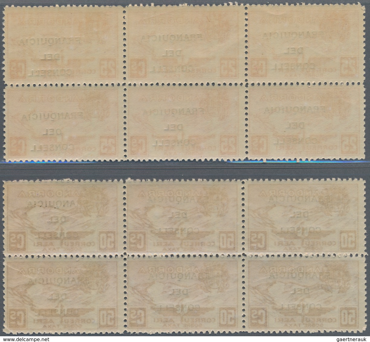 Andorra - Spanische Post: 1932, Not Issued Airmail Set Of 12 With Opt. 'FRANQUICIA DEL CONSELL' In B - Other & Unclassified