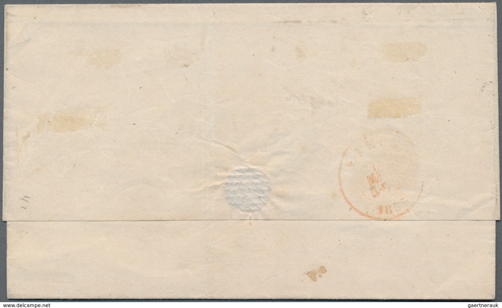 Belgien: 1850/1867, group of 7 covers/entires, comprising imperforated issues as single or multiple