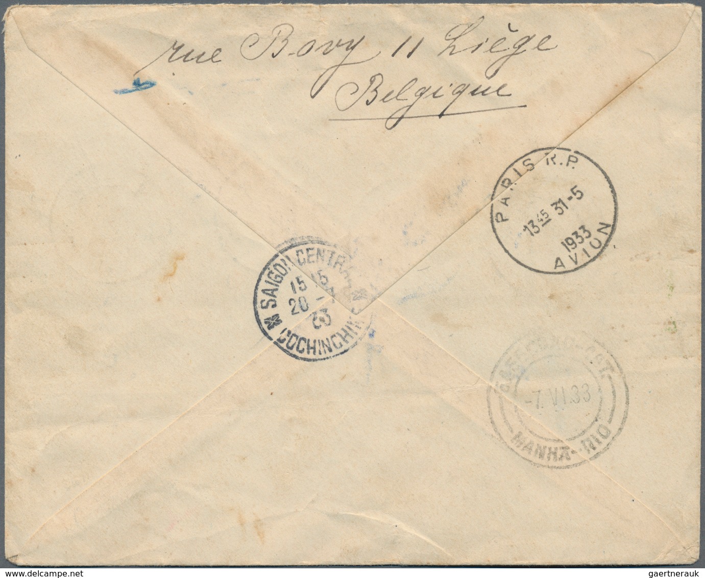 Belgien: 1933, 2nd SOUTH AMERICA FLIGHT, Contract State Letter From LIEGE With Green Confirmation Ma - Nuevos