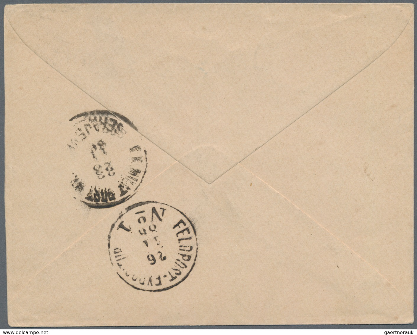 Bosnien Und Herzegowina (Österreich 1879/1918): 1886. Sandjak Of Novi Pazar - Incoming Mail. Envelop - Bosnia And Herzegovina