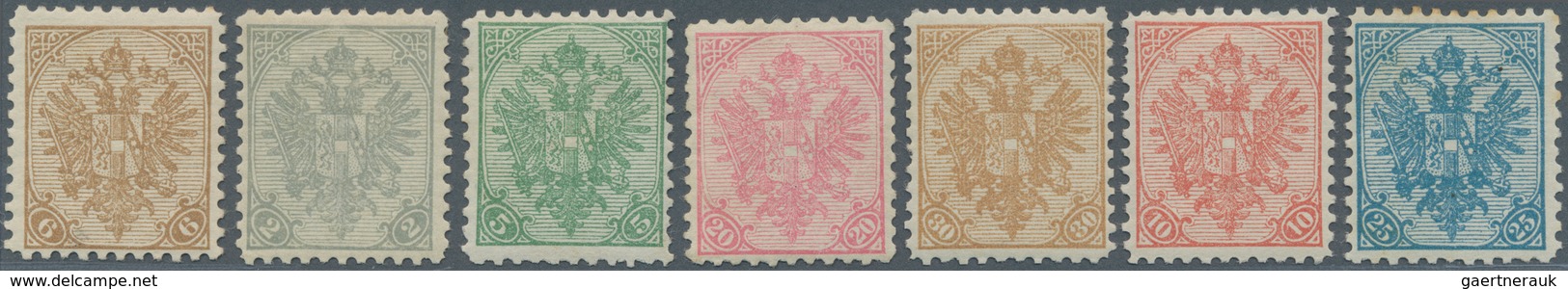 Bosnien Und Herzegowina (Österreich 1879/1918): 1900 (Mar - April). NEW CURRENCY. 2(H) Pearl-grey, 5 - Bosnië En Herzegovina