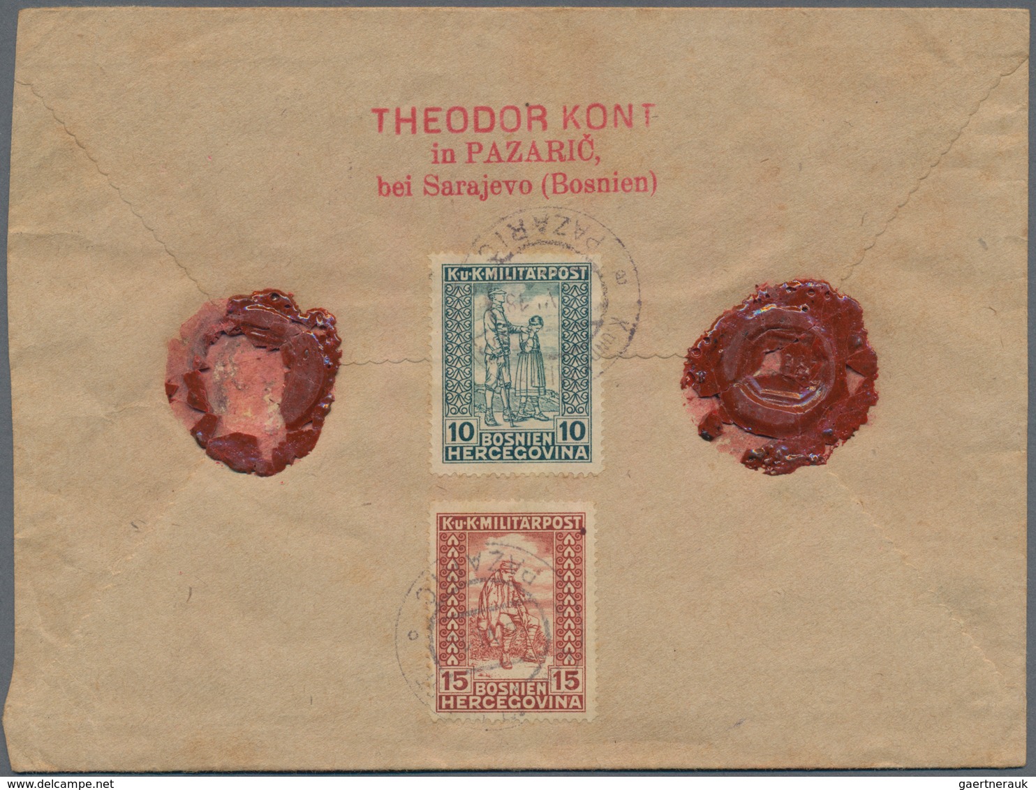 Bosnien Und Herzegowina (Österreich 1879/1918): 1918. 3 H Black/brown MONEY Letter With 13 K, Expres - Bosnia And Herzegovina
