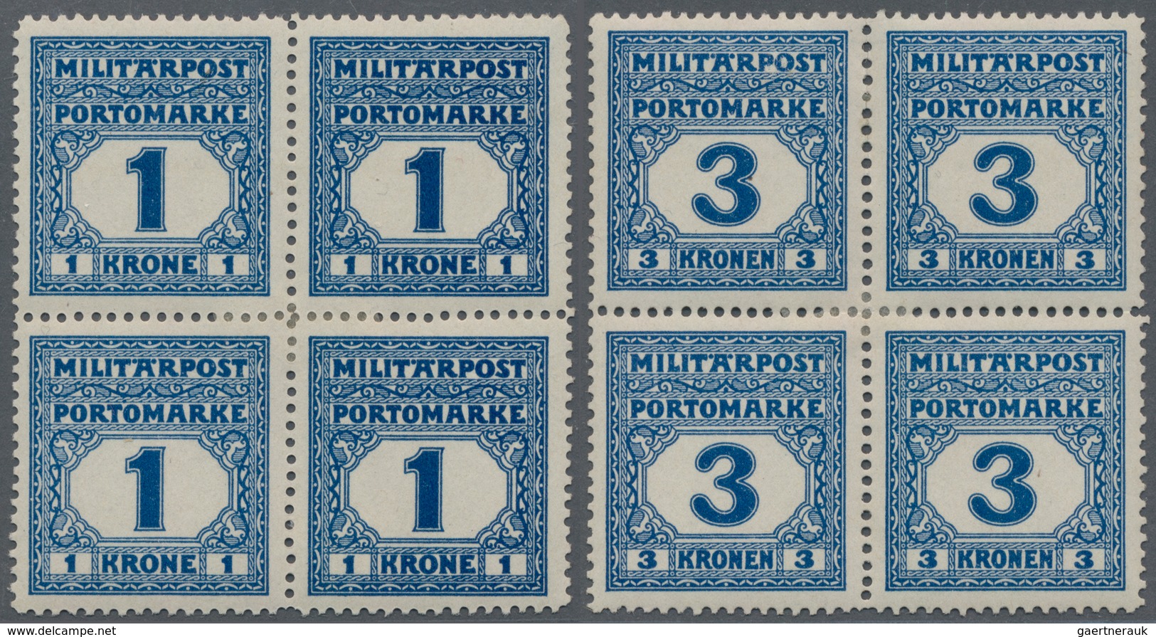 Bosnien Und Herzegowina (Österreich 1879/1918) - Portomarken: 1916 (30 Oct)-1918. POSTAGE DUE. Very - Bosnia Herzegovina