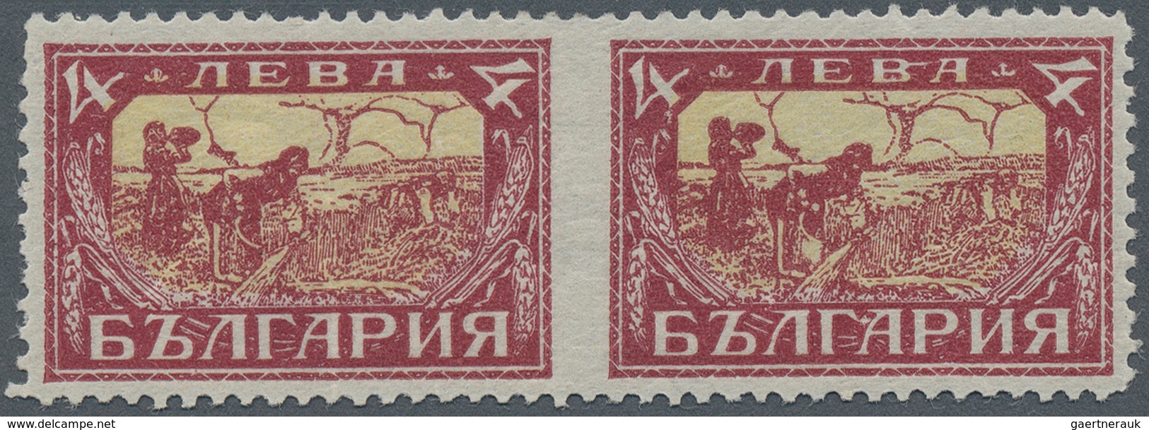 Bulgarien: 1925. Definitives (Harvesters). 4 L Brown-lake And Greenish-yellow, Perf 11 1/2 (comb). F - Covers & Documents