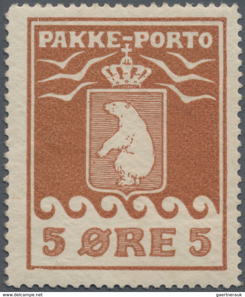 Dänemark - Grönländisches Handelskontor: 1905, Pakke Porto ‚THIELE I‘ 5öre Brown Perf. 12 Mint Hinge - Otros & Sin Clasificación