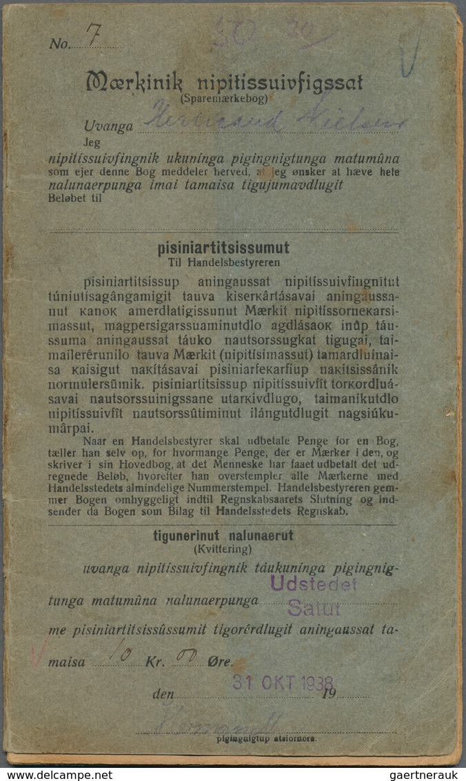 Dänemark - Grönländisches Handelskontor: 1938, Royal Greenland Trade Company. SAVING BOOKLET (type I - Otros & Sin Clasificación