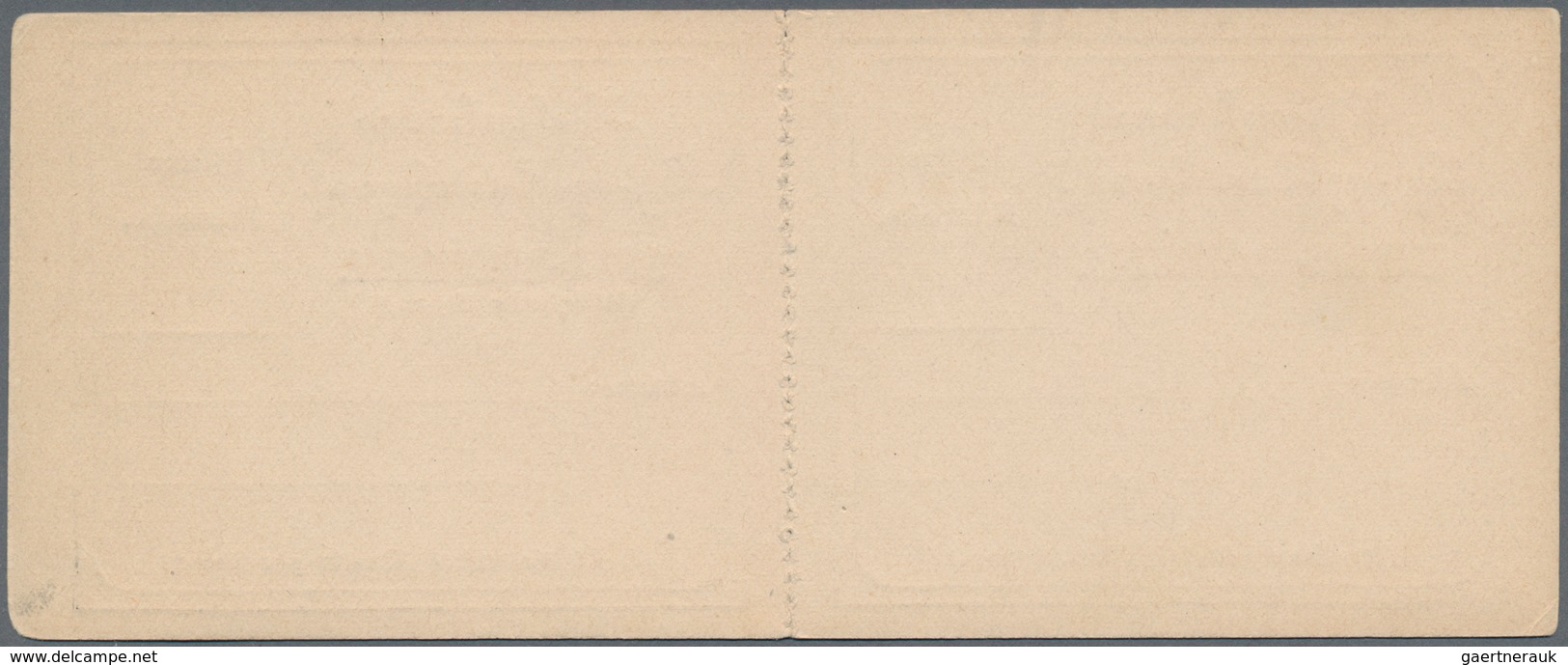 Dänemark - Ganzsachen: 1880 (ca.) Unused Form For A Double Card Of Private Town Post In Copenhague, - Enteros Postales