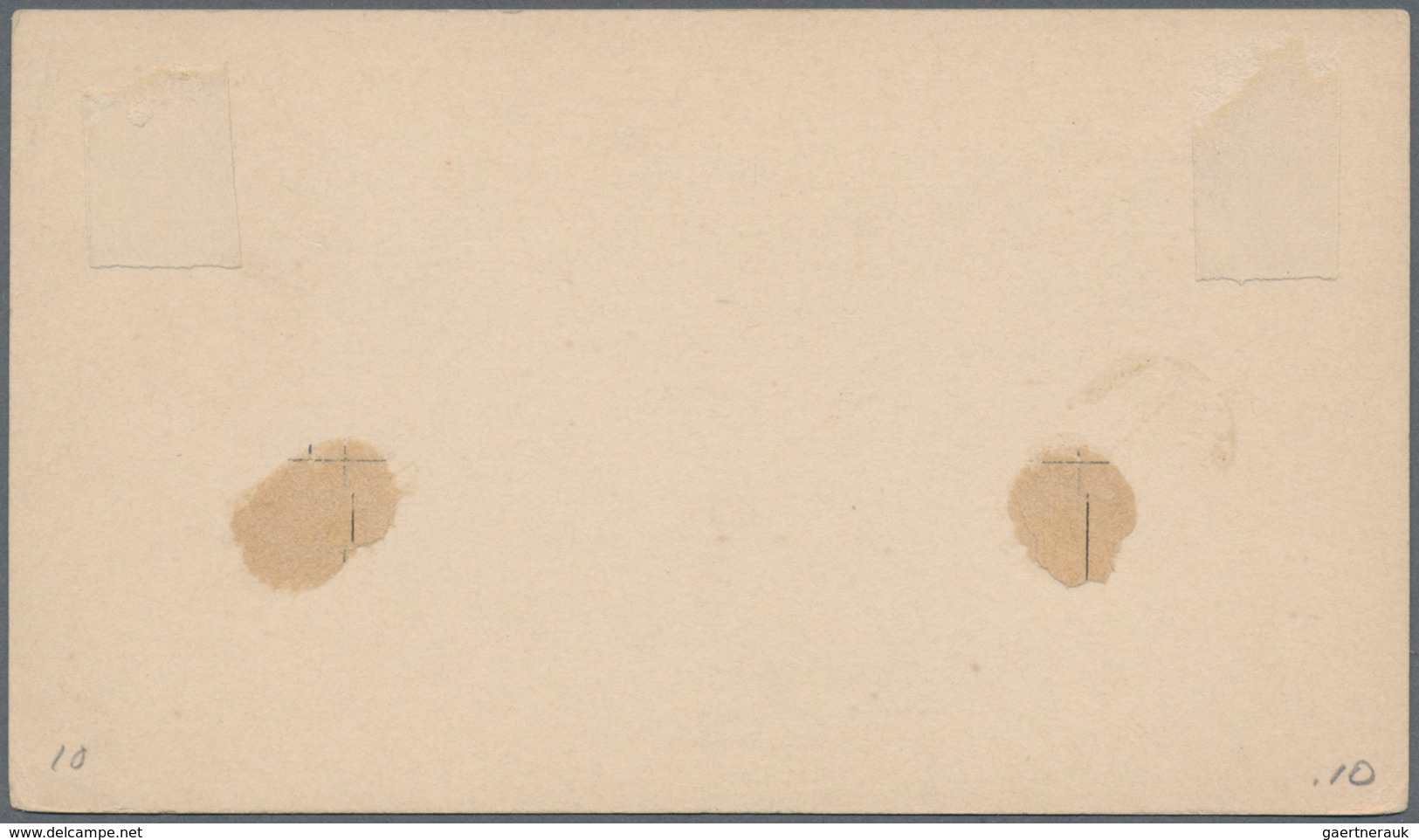 Dänemark - Ganzsachen: 1882 Two Unused Postal Stationery Express Cards 10 öre On White Paper In Good - Postal Stationery