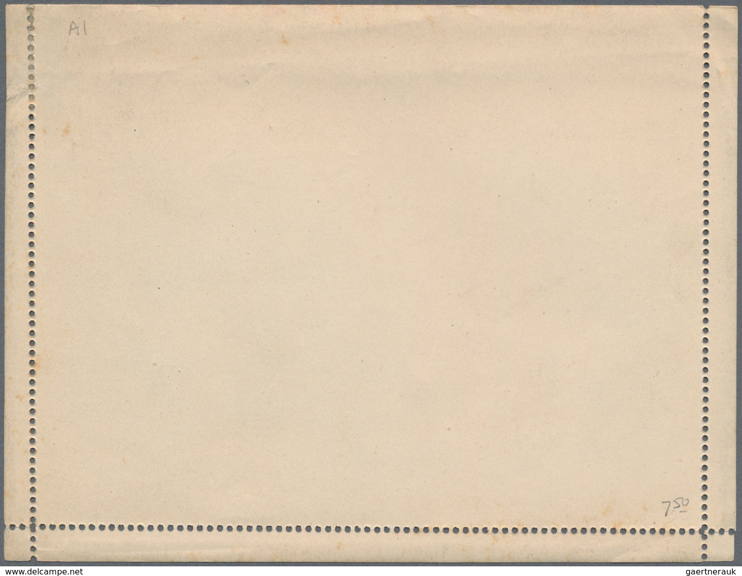 Dänemark - Ganzsachen: 1883 Unused Express Lettercard 10 öre Blue On White Paper Of Private Townpost - Postal Stationery