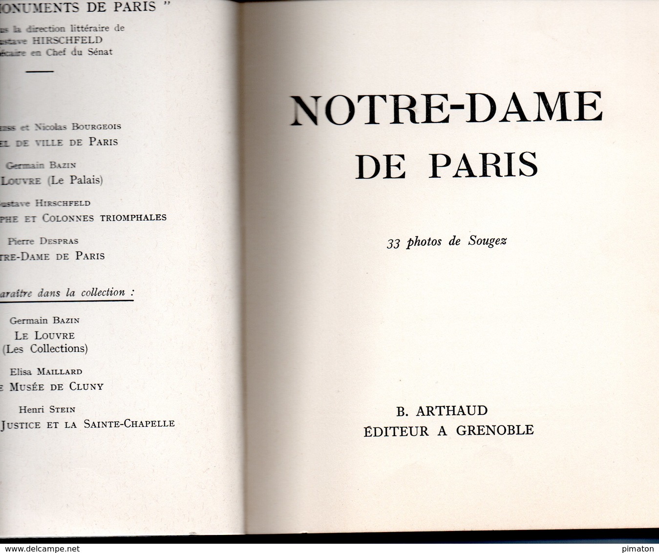 NOTRE - DAME  DE PARIS Livre De PIERRE DESPRAS ( 1939 ) - Historia