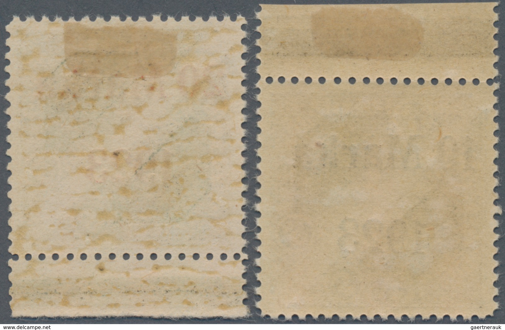 Estland: 1923. Surcharged On Pairs Of 1st Estonian Airmails Of 1920, Perforated Around Form. 10m On - Estland