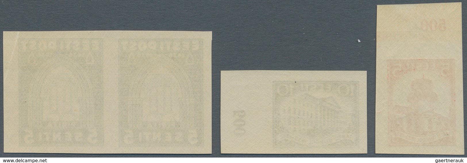 Estland: 1932 - 1936, 300 Years University Dorpat (Tartu), Two Imperforated Values 5 (S) And 10 (S) - Estland