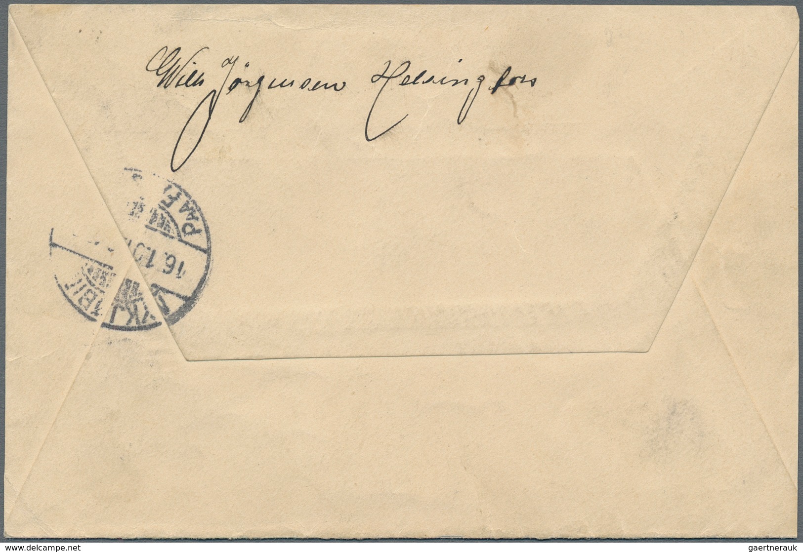 Finnland: 1901, 1rbl. Brown/orange, Single Franking (not At Correct Rate) On Registered Letter From - Used Stamps