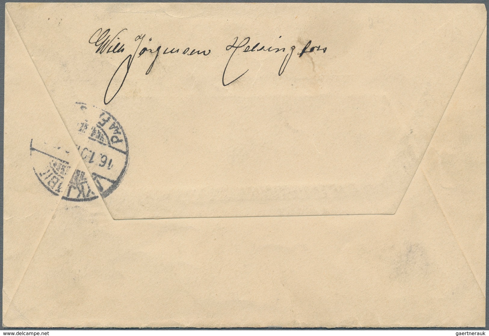 Finnland: 1901, 1rbl. Brown/orange, Single Franking (not At Correct Rate) On Registered Letter From - Gebruikt