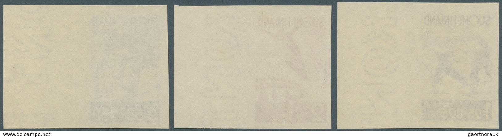 Finnland: 1938, Finnland, Internationale Ski-Wettkämpfe In Lahti Kompletter Satz UNGEZÄHNT Vom Recht - Used Stamps