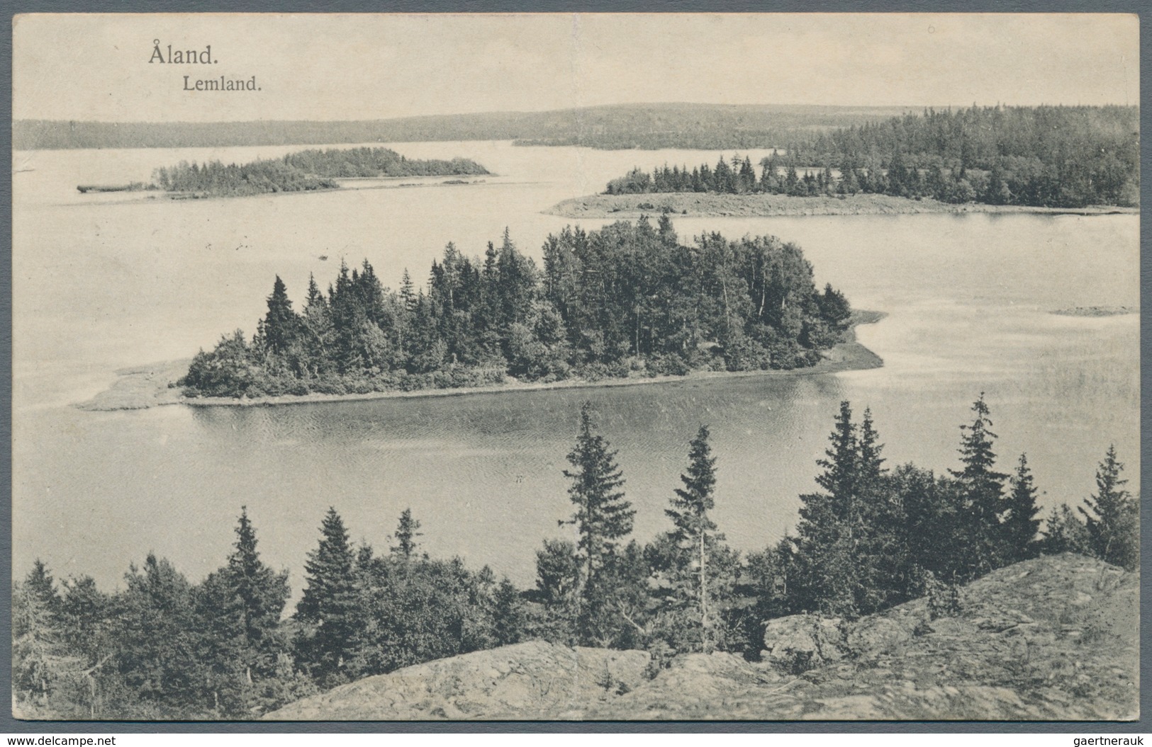 Finnland - Alandinseln: 1918 Picture Postcard From Mariehamn To Buxtehude, Germany Franked By Finlan - Aland