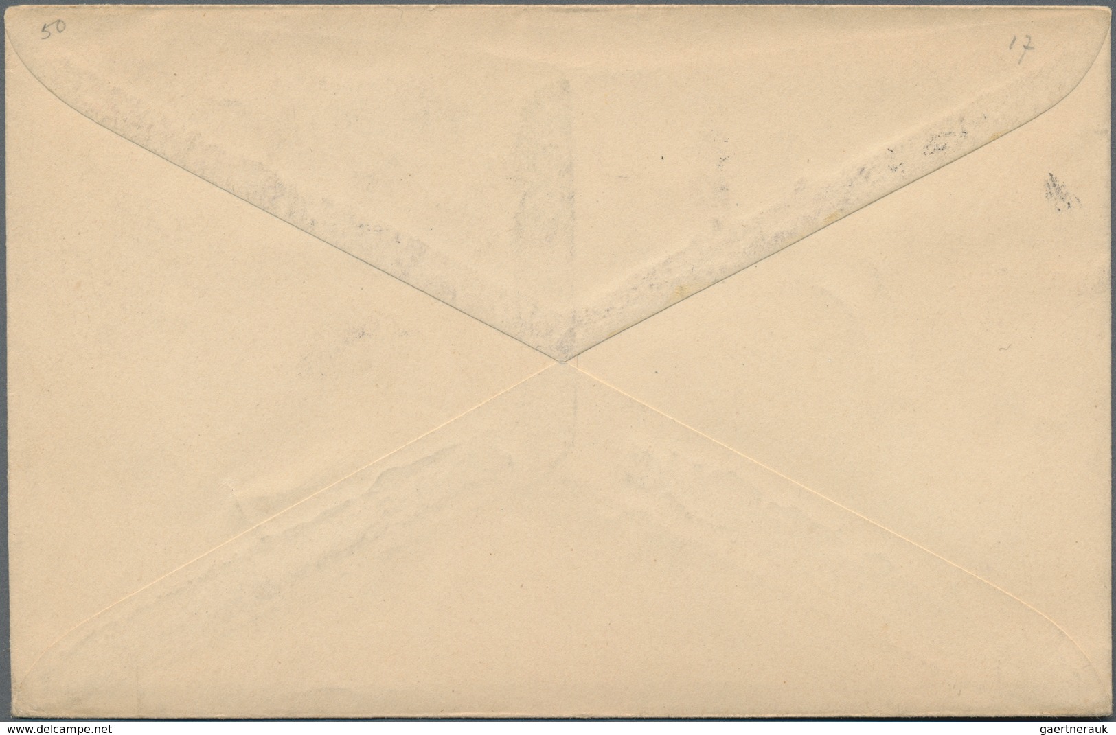 Fiume: 1919, Stationery Envelope 10f. Red With Franked Adhesives 2f., 3f., 5f. And 6f. Alongside, C. - Fiume