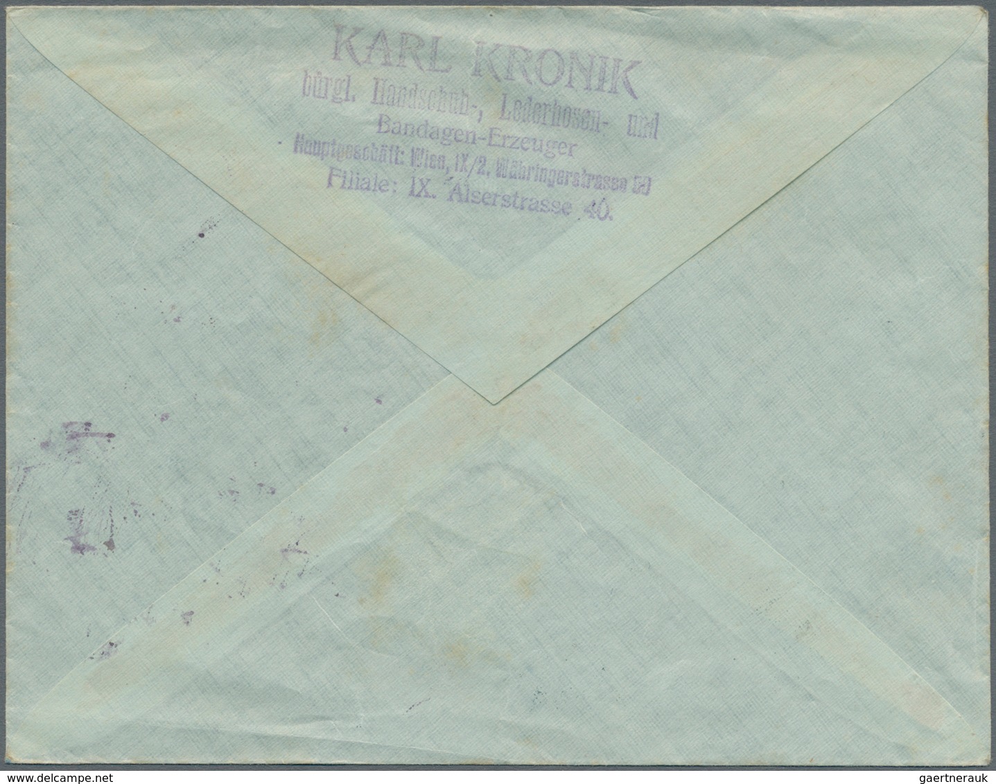 Fiume - Portomarken: 1919, Stampless Cover From WIEN, (..).I.19, Addressed "poste Restante" To Fiume - Fiume