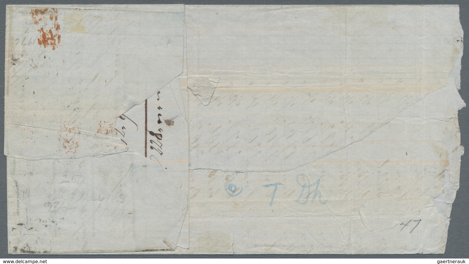 Frankreich: 1853, 40 C Orange Napoleon, Block Of 6, Slightly Touched To Full Margins, Together With - Other & Unclassified