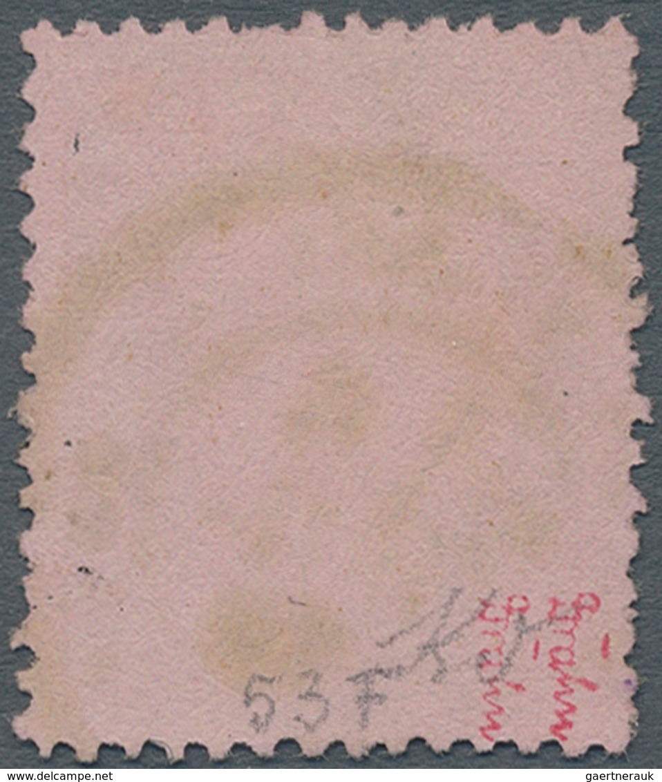 Frankreich: 1876 COLOUR ERROR 15c. Brown On Rose, Used And Cancelled By "(Rouen-St. Sever?)/6 July 7 - Other & Unclassified