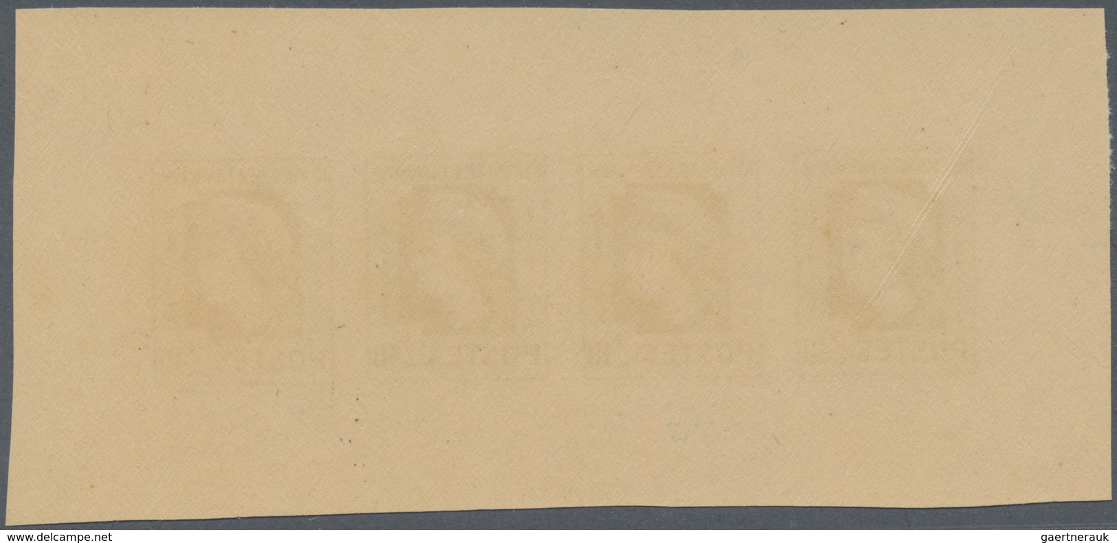 Frankreich: 1944, Definitives "Marianne", Not Issued, 2.40fr., Group Of Five Imperforate Panes Of Fo - Other & Unclassified