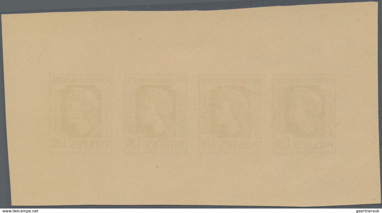 Frankreich: 1944, Definitives "Marianne", Not Issued, 1.20fr., Group Of Five Imperforate Panes Of Fo - Autres & Non Classés