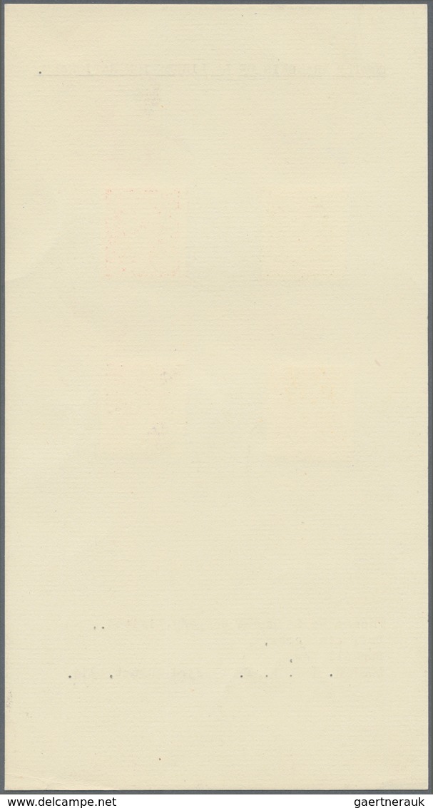 Frankreich: 1945. Marianne De Dulac. "De La Rue" Presentation Card (dated 23.8.44) Bearing The 4 Imp - Other & Unclassified
