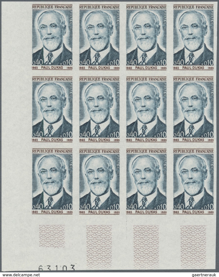 Frankreich: 1965, Prominent Persons Complete Set Of Four 0.30+0.10fr. Francois De La Rochefoucauld A - Other & Unclassified