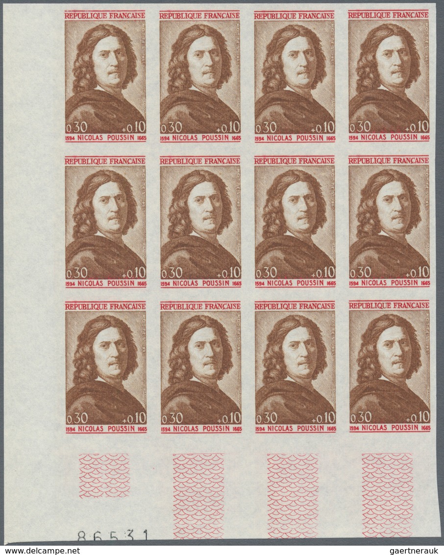 Frankreich: 1965, Prominent Persons Complete Set Of Four 0.30+0.10fr. Francois De La Rochefoucauld A - Other & Unclassified