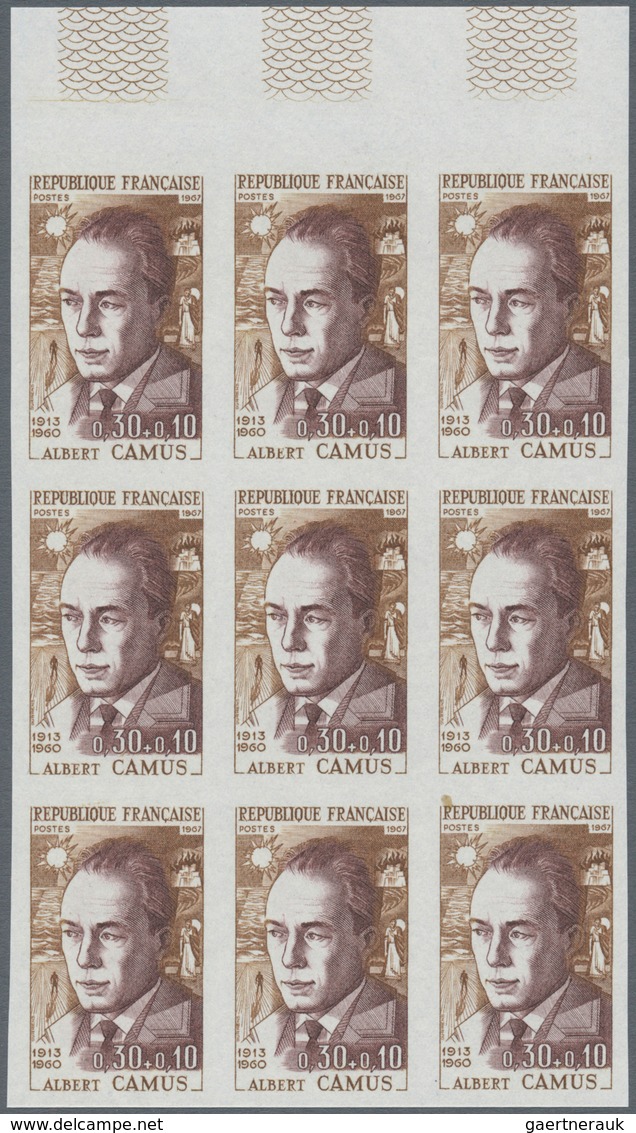 Frankreich: 1967, Prominent Persons Complete Set Of Four 0.30+0.10fr. Pierre Caron De Beaumarchais, - Altri & Non Classificati