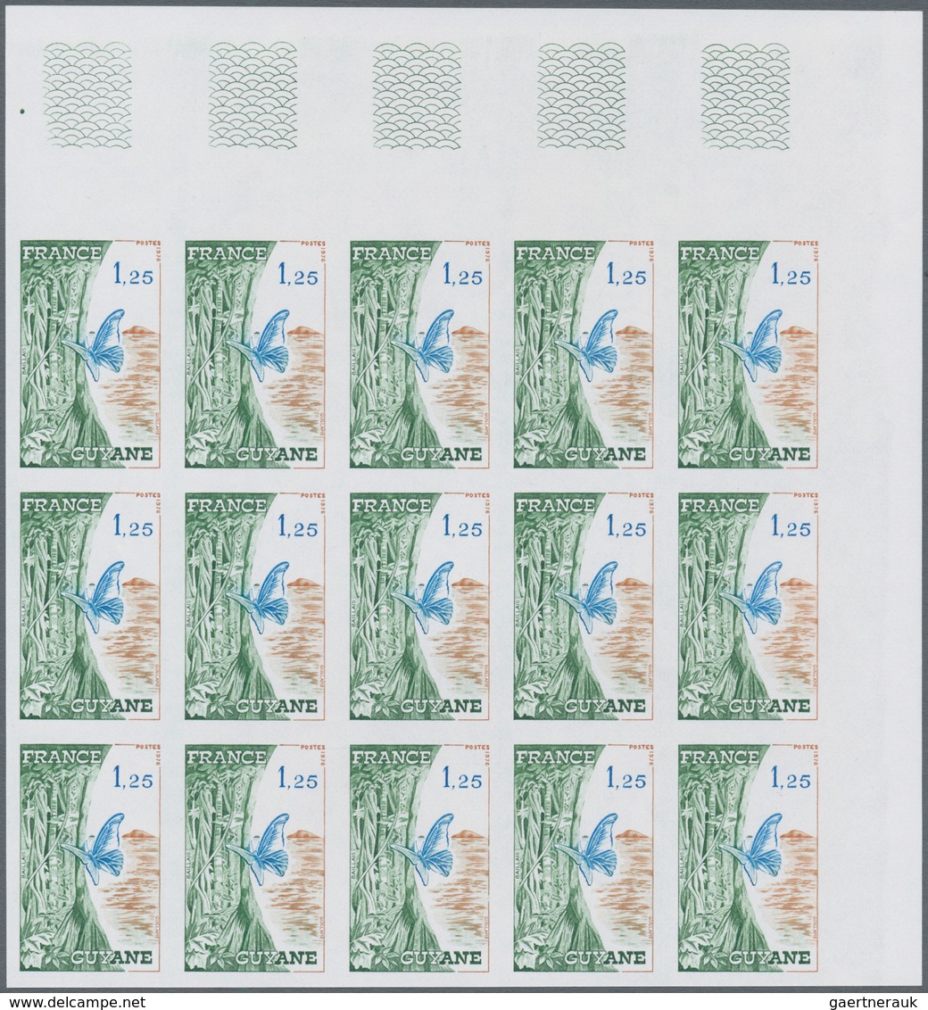 Frankreich: 1976, Regions In France Complete Set Of Five 0.25fr. Centre, 0.60fr. Aquitane, 0.70fr. L - Other & Unclassified