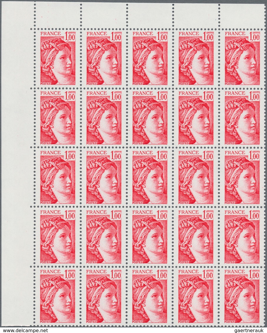 Frankreich: 1977, Definitives "Sabine De Gandon", MISSING PHOSPHOR (BRILLIANT GUM), 0.80fr. Bright G - Other & Unclassified