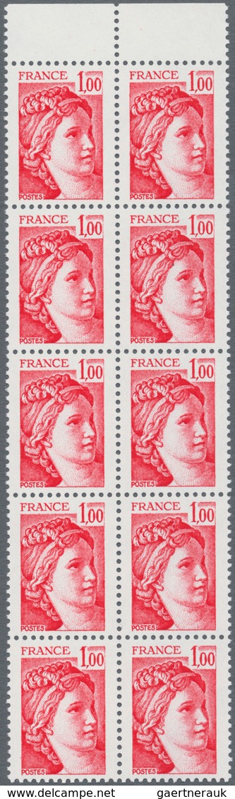 Frankreich: 1977, Definitives "Sabine De Gandon", MISSING PHOSPHOR (BRILLIANT GUM), 0.80fr. Bright G - Altri & Non Classificati