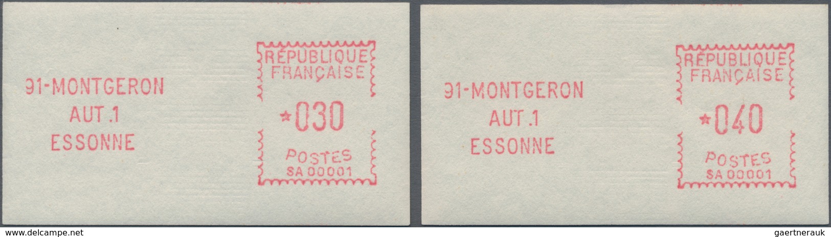 Frankreich - Automatenmarken: 1969, 16 April, Montgeron, 30c. And 40c., Two Values, Mint Never Hinge - Andere & Zonder Classificatie